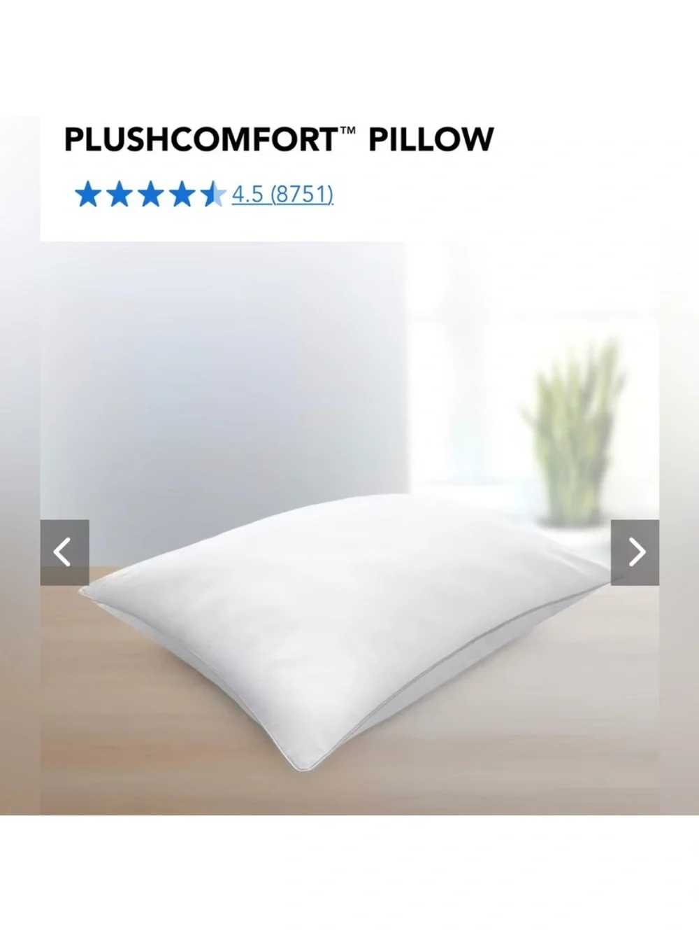 Sleep Number Plush Comfort King Pillow New